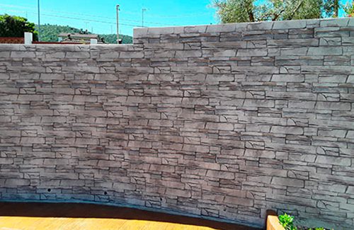 printed concrete walls