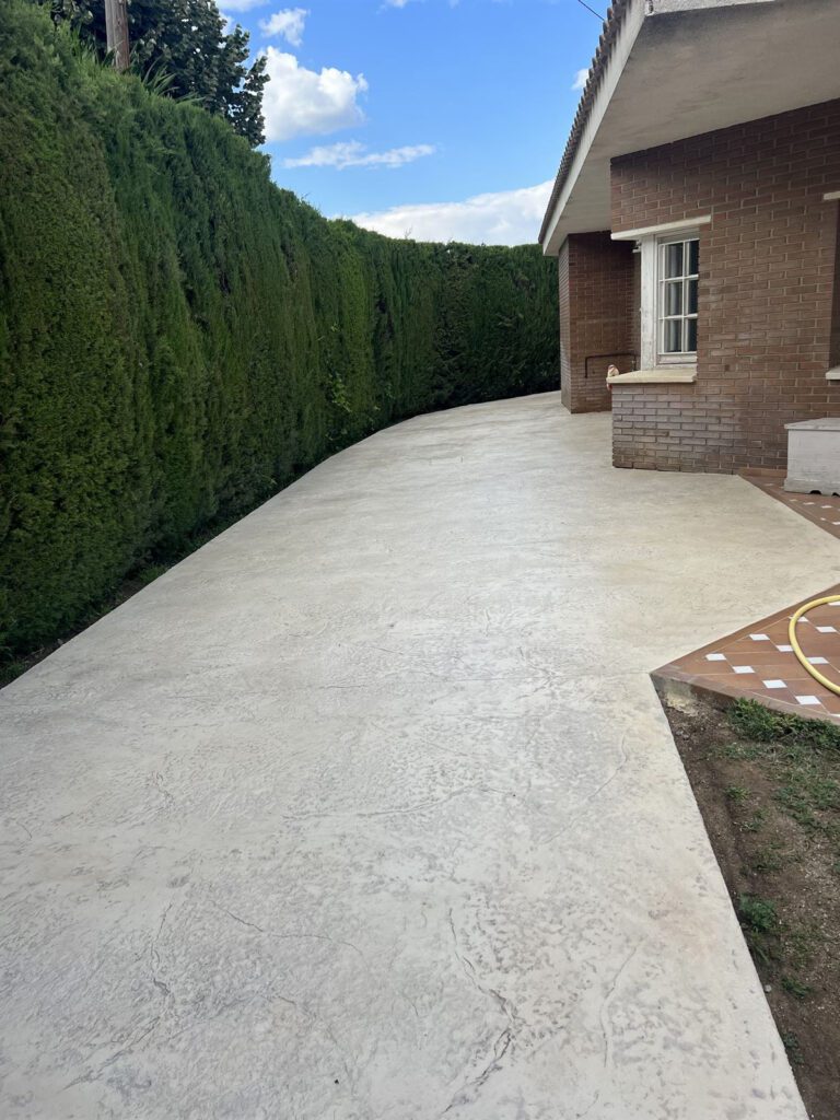 printed concrete pavement in Borges del Camp Tarragona (1) pavimento de hormigón impreso en Borges del Camp Tarragona (1)