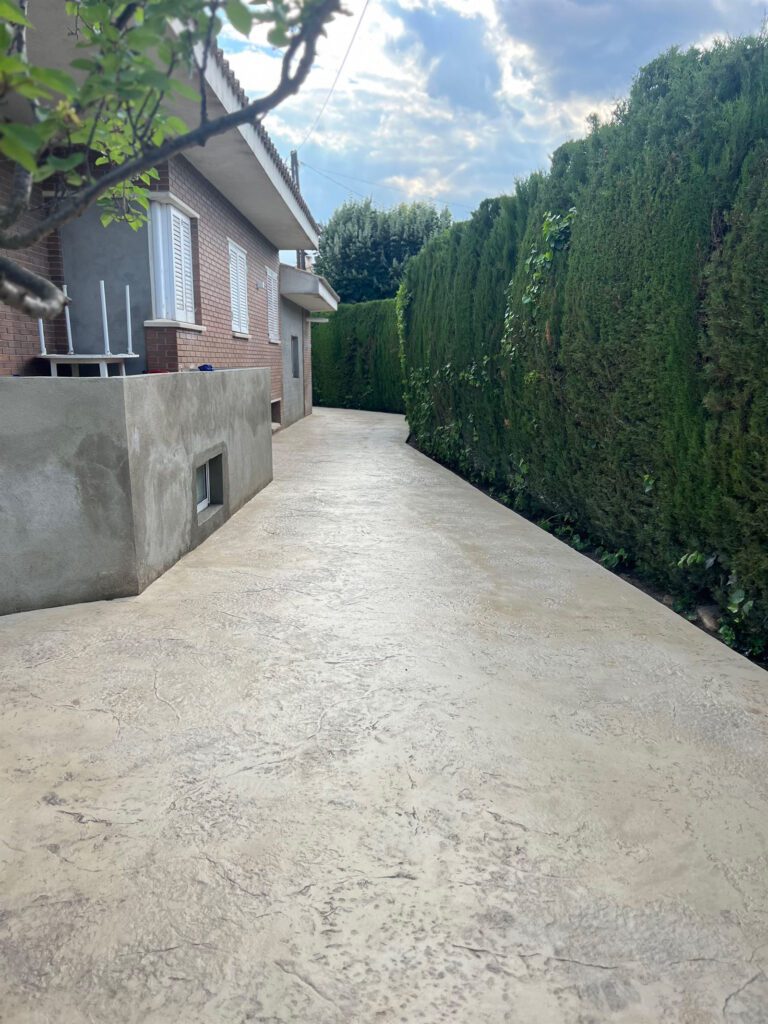 printed concrete pavement in Borges del Camp Tarragona (2) pavimento de hormigón impreso en Borges del Camp Tarragona (2)