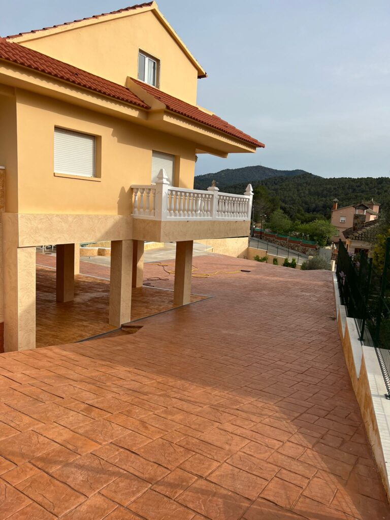 béton en béton imprimé en béton imprimé sur tarragone hormigon impreso Tarragona hormigon impreso en Tarragona