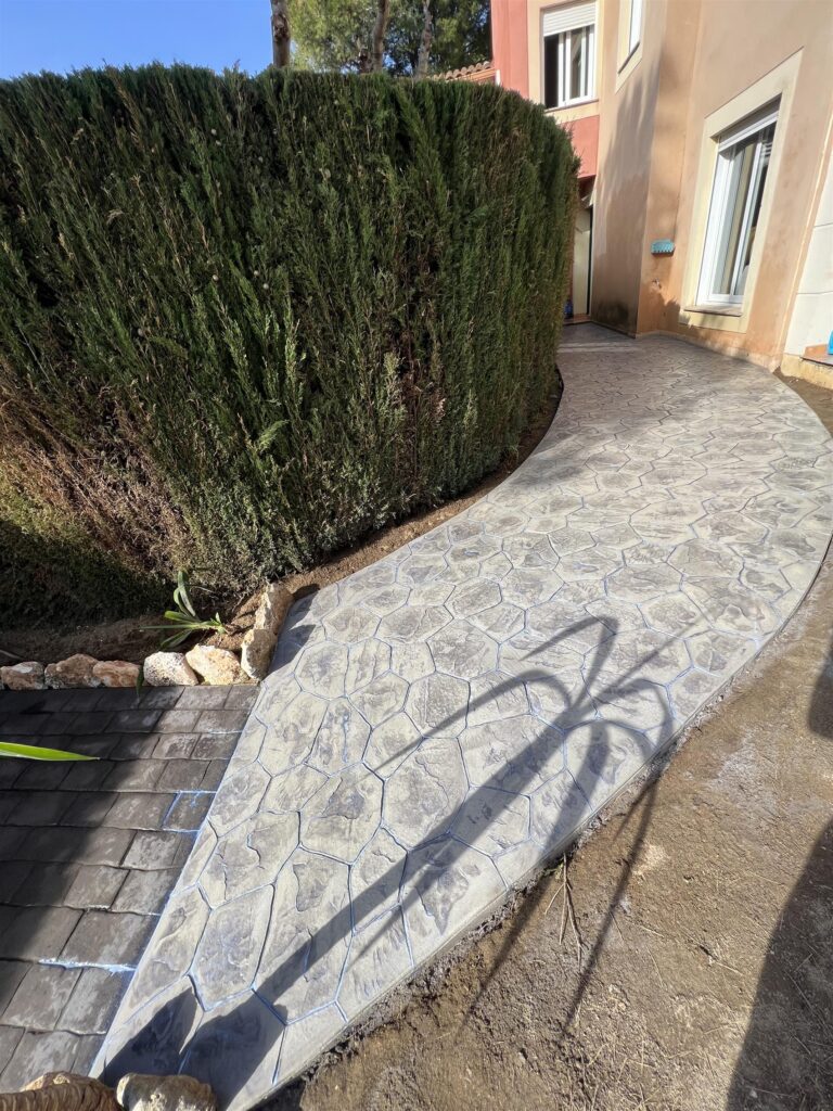 Printed concrete pavement in Miami Playa Tarragona (4) pavimento de hormigón impreso en miami playa tarragona (4)