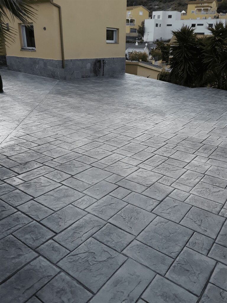 Printed concrete pavement Martorell Barcelona (2) pavimento hormigón impreso martorell Barcelona (2)
