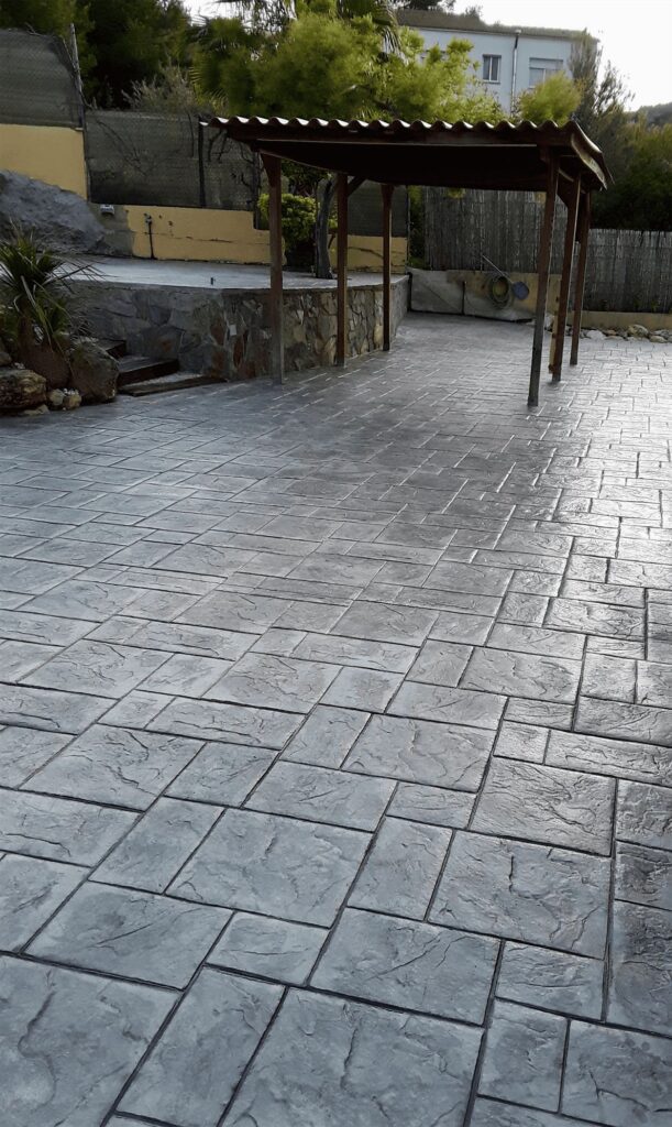 Printed concrete pavement Martorell Barcelona (3) pavimento hormigón impreso martorell Barcelona (3)