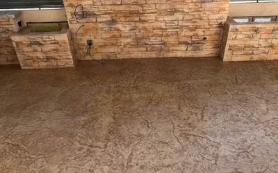 Hormigón impreso vertical para muros y fachadas decorados durables