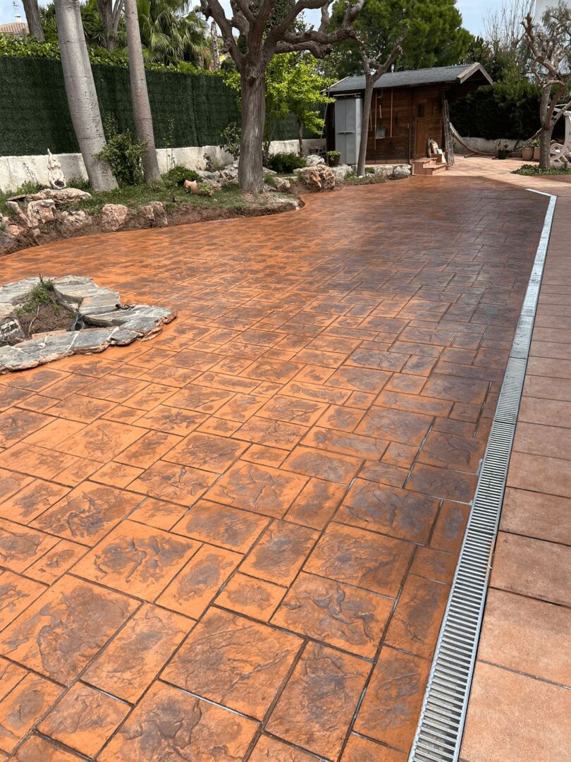 pavimento de hormigón impreso en Segur de Calafell (6)