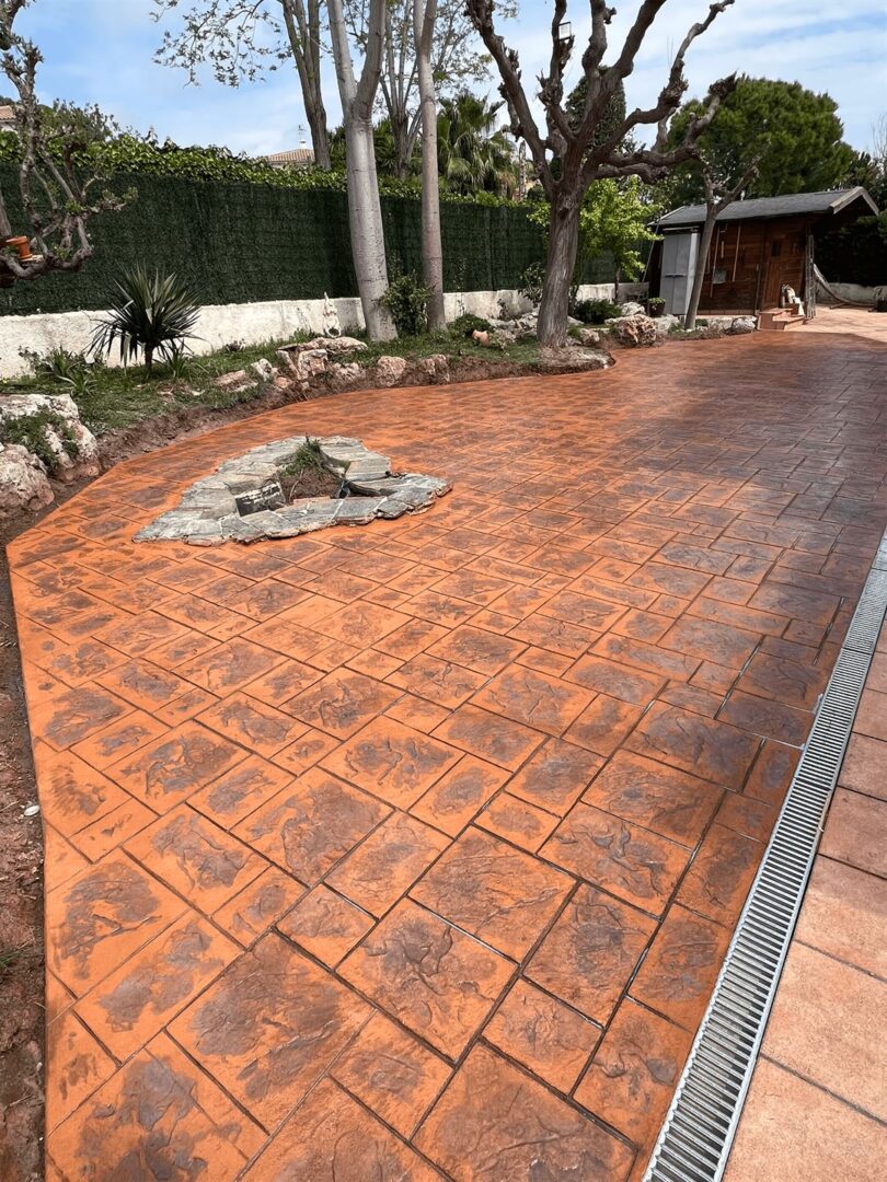 pavimento de hormigón impreso en Segur de Calafell (7)