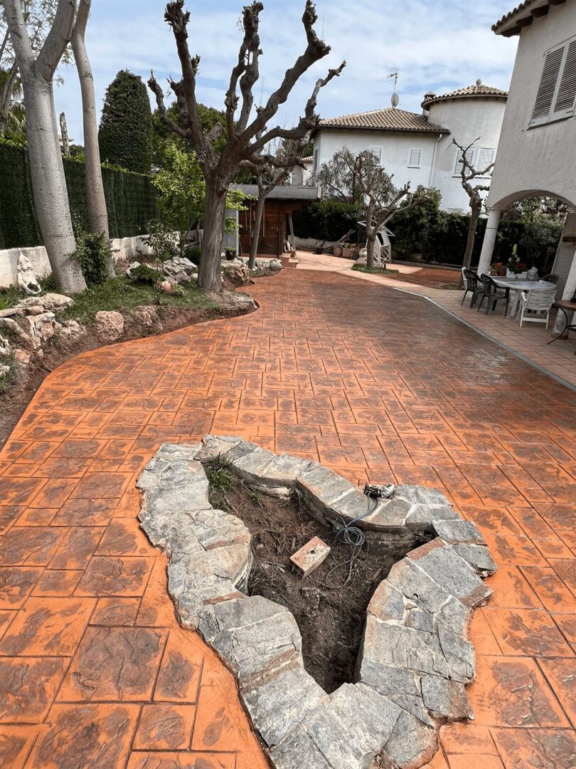 pavimento de hormigón impreso en Segur de Calafell (9)